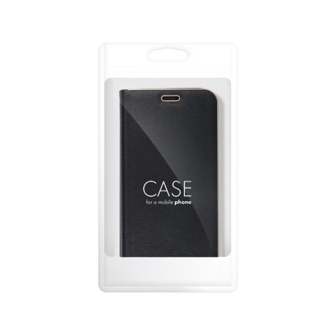 Etui z klapką na Samsung S21 FE Luna Book Gold czarne
