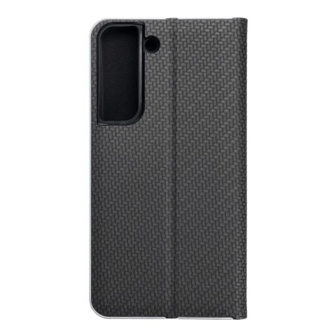 Etui z klapką na Samsung S22 Luna Book Carbon czarne