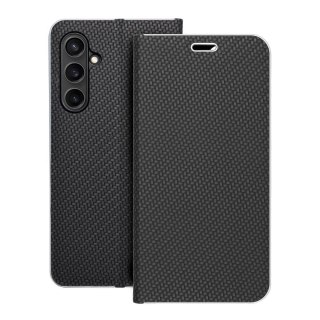 Etui z klapką na Samsung S23 FE Luna Book Carbon czarne