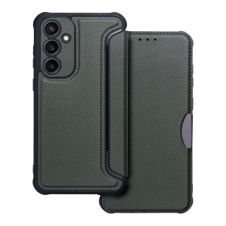 Etui z klapką na Samsung S23 FE Razor Book ciemnozielone
