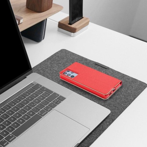 Etui z klapką na Samsung S24 FE Luna Book Gold czerwone