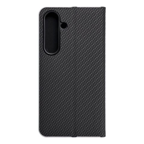 Etui z klapką na Samsung S24 Luna Book Carbon czarne