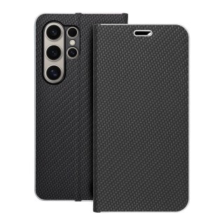 Etui z klapką na Samsung S24 ULTRA Luna Book Carbon czarne