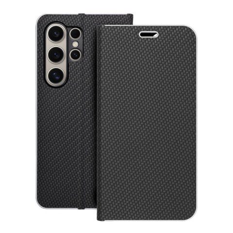 Etui z klapką na Samsung S24 ULTRA Luna Book Carbon czarne