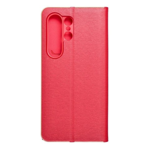 Etui z klapką na Samsung S24 ULTRA Luna Book Gold czerwone