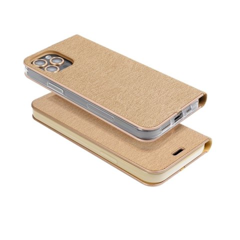 Etui z klapką na Samsung S25 PLUS Luna Book Gold złote