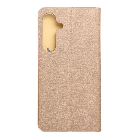 Etui z klapką na Samsung S25 PLUS Luna Book Gold złote