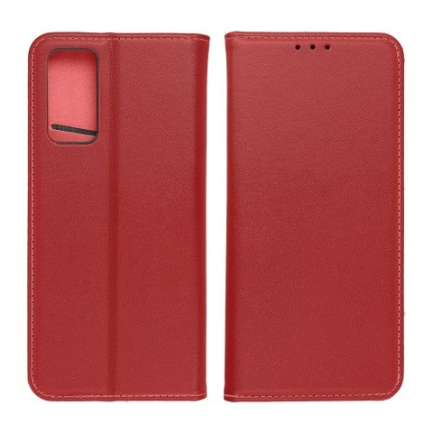 Etui z klapką na Samsung S25 Smart Pro Book skórzane bordowe