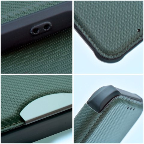 Etui z klapką na Samsung S26 Razor Book ciemnozielone