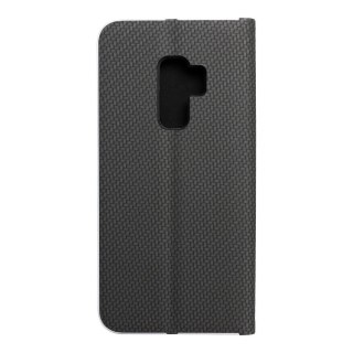 Etui z klapką na Samsung S9 PLUS Luna Book Carbon czarne