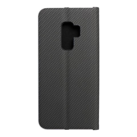 Etui z klapką na Samsung S9 PLUS Luna Book Carbon czarne