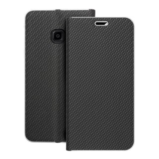 Etui z klapką na Samsung Xcover 4 Luna Book Carbon czarne