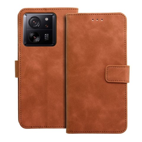 Etui z klapką na Xiaomi 13T Tender Book brązowe
