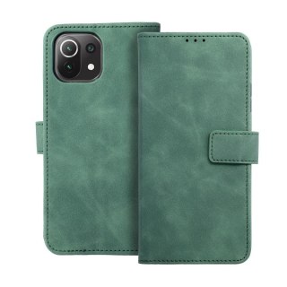 Etui z klapką na Xiaomi Mi 11 Lite 5G / Mi 11 Lite LTE ( 4G ) / Mi 11 Lite NE Tender Book zielone