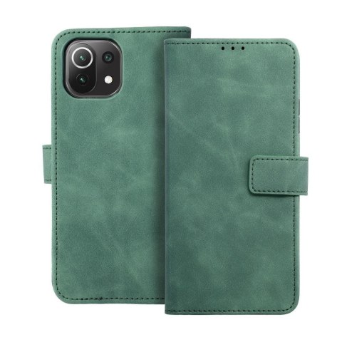 Etui z klapką na Xiaomi Mi 11 Lite 5G / Mi 11 Lite LTE ( 4G ) / Mi 11 Lite NE Tender Book zielone