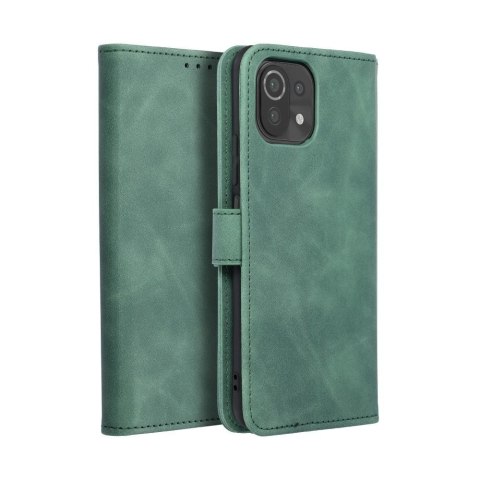 Etui z klapką na Xiaomi Mi 11 Lite 5G / Mi 11 Lite LTE ( 4G ) / Mi 11 Lite NE Tender Book zielone