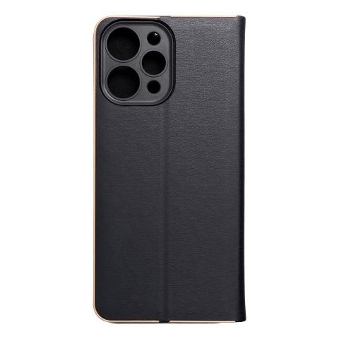 Etui z klapką na Xiaomi Redmi 12 4G / 12 5G Luna Book Gold czarne