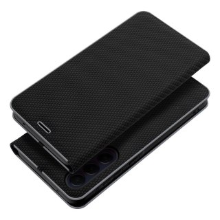 Etui z klapką na Xiaomi Redmi 13C / Poco C65 Luna Book Carbon czarne