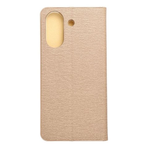 Etui z klapką na Xiaomi Redmi 13C / POCO C65 Luna Book Gold złote