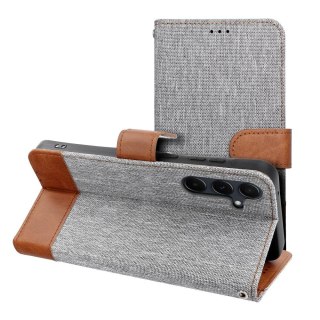 Etui z klapką na Xiaomi Redmi 14C Jeans Book szare