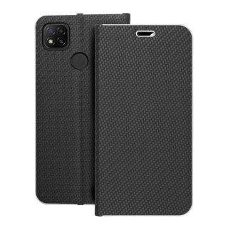 Etui z klapką na Xiaomi Redmi 9C / 9C Luna Book Carbon czarne