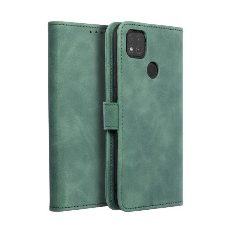 Etui z klapką na Xiaomi Redmi 9C / 9C NFC Tender Book zielone