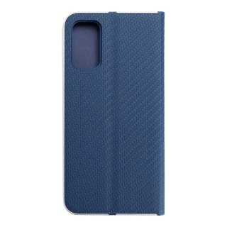 Etui z klapką na Xiaomi Redmi NOTE 10 5G / Poco M3 PRO / Poco M3 PRO 5G Luna Book Carbon niebieskie