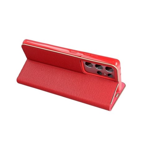 Etui z klapką na Xiaomi Redmi NOTE 10 5G / Poco M3 PRO / Poco M3 PRO 5G Luna Book Gold czerwone