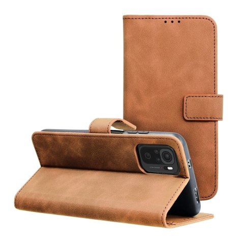 Etui z klapką na Xiaomi Redmi NOTE 11 / 11S Tender Book brązowe