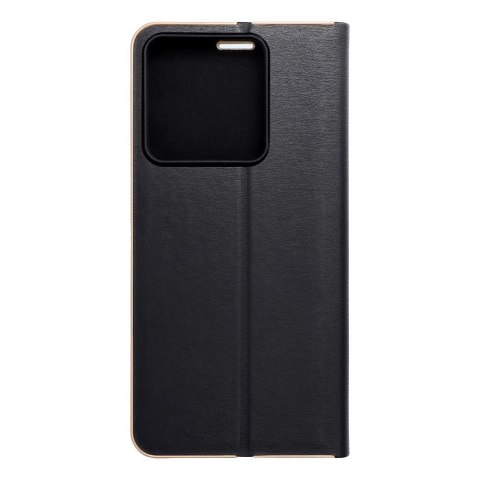 Etui z klapką na Xiaomi Redmi NOTE 13 5G Luna Book Gold czarne