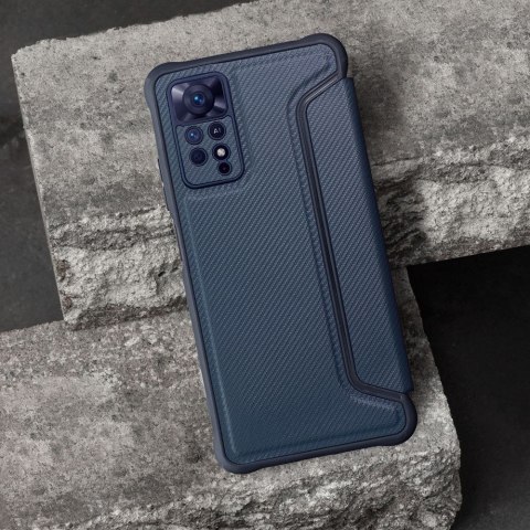 Etui z klapką na Xiaomi Redmi NOTE 13 PRO 4G / Poco M6 PRO 4G Razor Book niebieskie