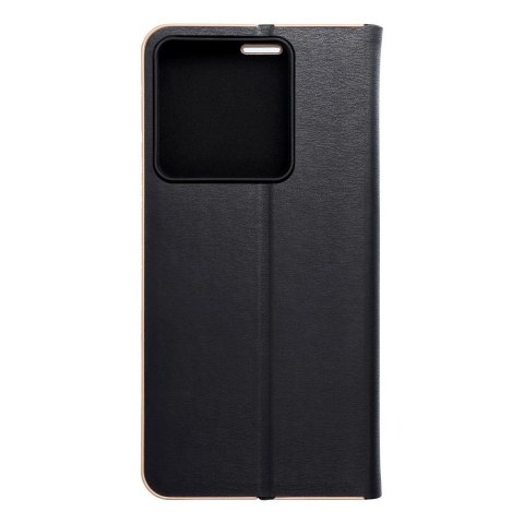 Etui z klapką na Xiaomi Redmi NOTE 13 PRO 5G Luna Book Gold czarne
