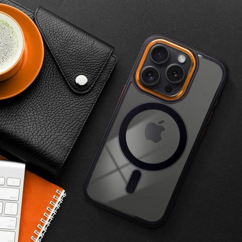 Futerał do iPhone 11 Color Edge Mag Cover zgodny z MagSafe czarno złoty