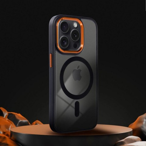 Futerał do iPhone 11 Color Edge Mag Cover zgodny z MagSafe czarno złoty