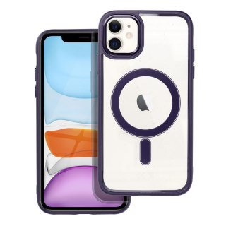 Futerał do iPhone 11 Color Edge Mag Cover zgodny z MagSafe fioletowy