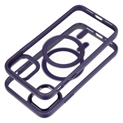 Futerał do iPhone 11 Color Edge Mag Cover zgodny z MagSafe fioletowy