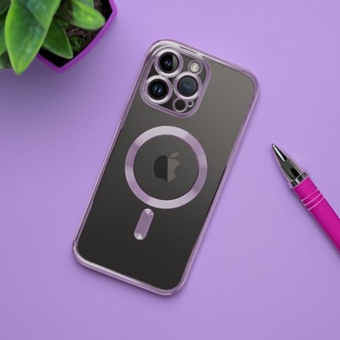Futerał do iPhone 11 Electro Mag Cover zgodny z MagSafe fioletowy
