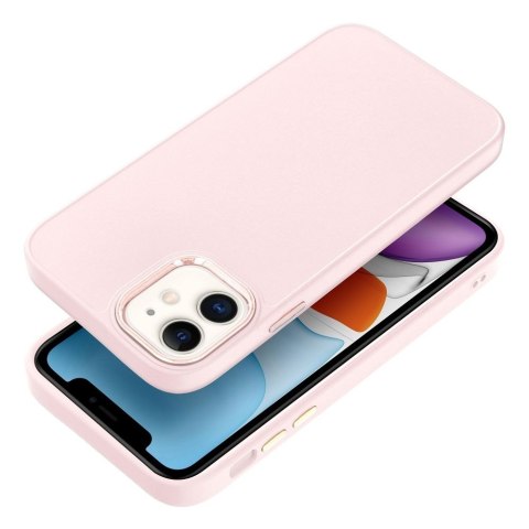 Futerał do iPhone 11 Frame pudrowy róż