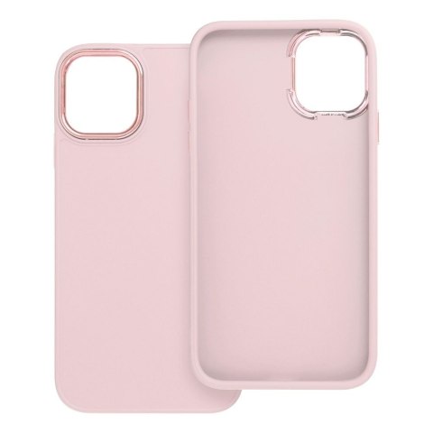 Futerał do iPhone 11 Frame pudrowy róż