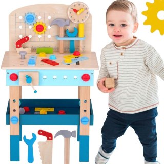 TOOKY TOY Drewniany Stół Do Majsterkowania Warsztat