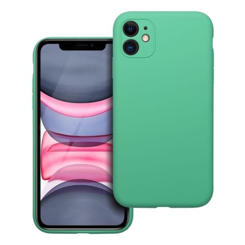 Futerał do iPhone 11 Silicone 2mm miętowy