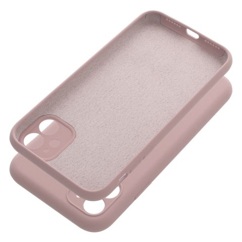 Futerał do iPhone 11 Silicone 2mm pudrowy róż