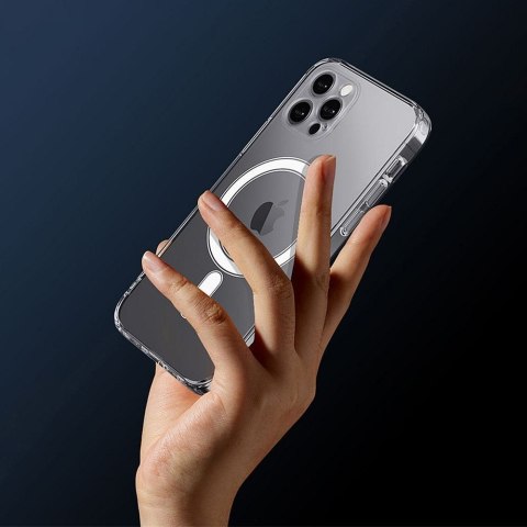 Futerał do iPhone 12 Clear Mag Cover (STR / CAMERA PROTECTION) zgodny z MagSafe transparentny