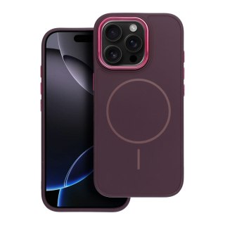 Futerał do iPhone 12 MINI Frame Mag Cover zgodny z MagSafe fioletowy