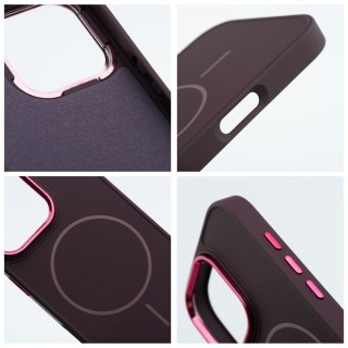 Futerał do iPhone 12 MINI Frame Mag Cover zgodny z MagSafe fioletowy