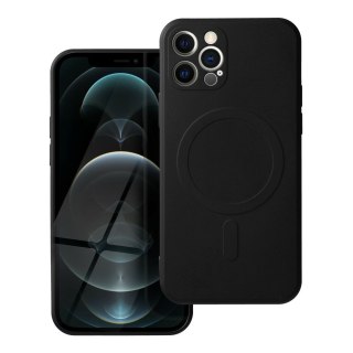 Futerał do iPhone 12 PRO Silicone Mag Cover zgodny z MagSafe czarny