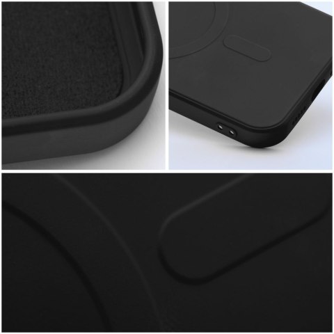 Futerał do iPhone 12 PRO Silicone Mag Cover zgodny z MagSafe czarny