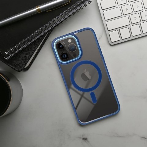 Futerał do iPhone 13 Color Edge Mag Cover zgodny z MagSafe niebieski