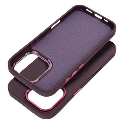 Futerał do iPhone 13 Frame Mag Cover zgodny z MagSafe fioletowy