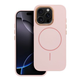 Futerał do iPhone 13 Frame Mag Cover zgodny z MagSafe pudrowy róż